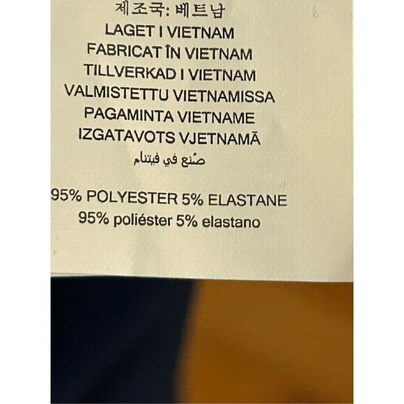 Michael Kors Dress Navy Blue Short Sleeve V-Neck Size Large nwt Rushed Side/Slee - Picture 5 of 7